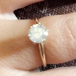 .97 carat diamond solitaire ring...in yellow gold.